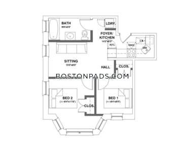 Northeastern/symphony Sunny 2 bed, 1 bath available now on Hemenway St in Boston Boston - $4,200 50% Fee