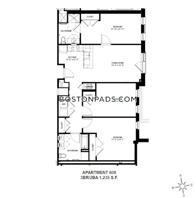 Allston 3 Bed 2 Bath BOSTON Boston - $6,600 No Fee