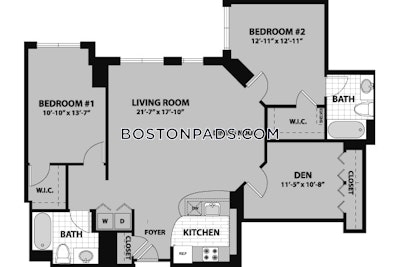 Waltham Apartment for rent 2 Bedrooms 2 Baths - $3,391