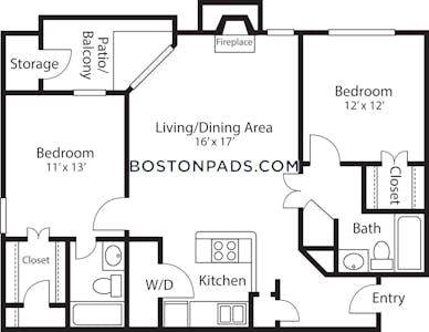 Quincy 2 Beds 2 Baths  South Quincy - $2,895